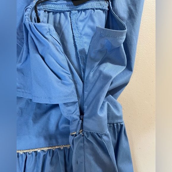 Wilfox Ruffle Laurent Blouse, Beaded Design,  Size Medium, NWT - Picture 6 of 11